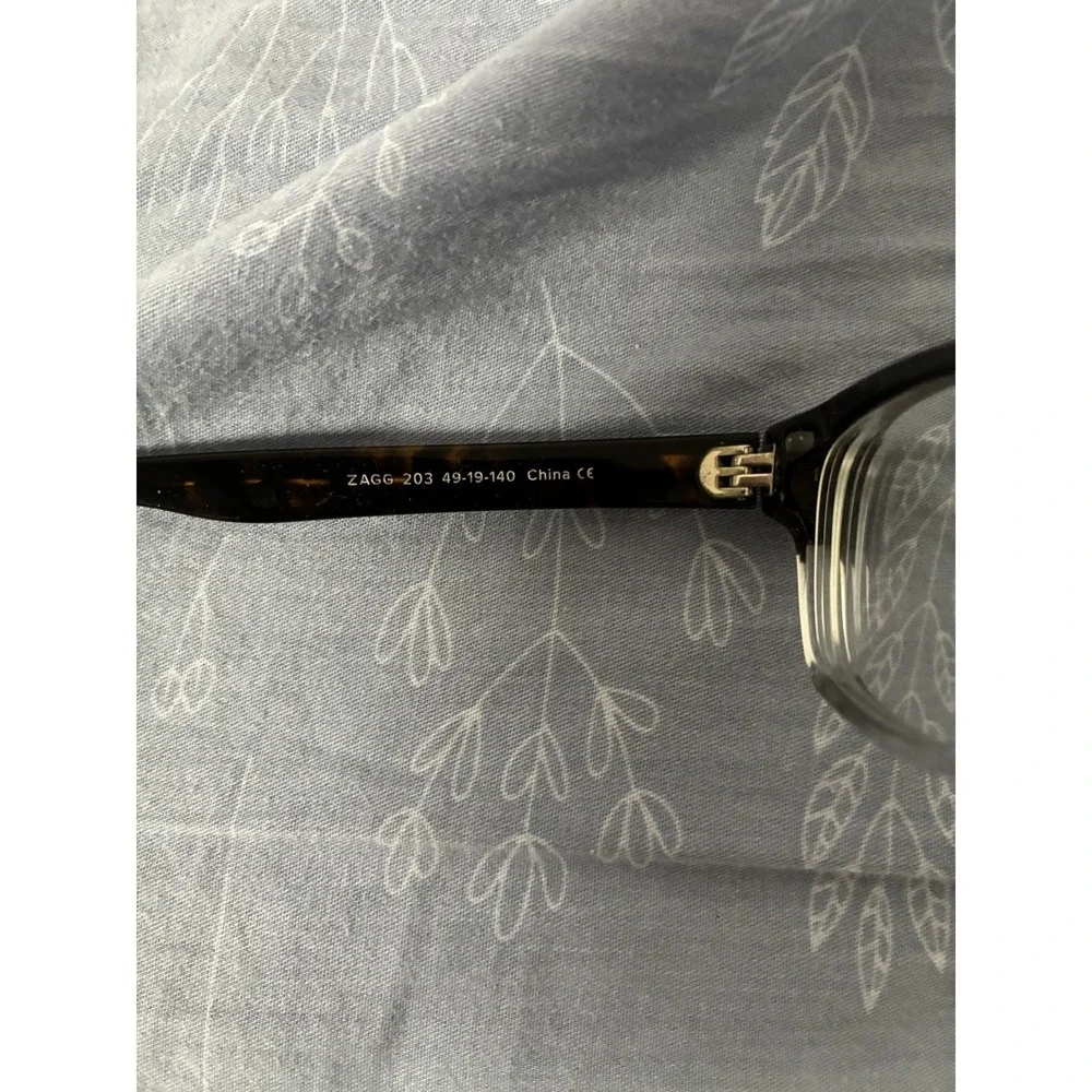Warby Parker Zagg 203 Tortoise Crystal Eyeglasses Frames 49-19-140 Rectangular